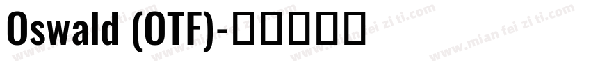 Oswald (OTF)字体转换